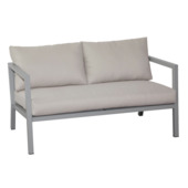 Wakefield loungebank Biarritz 140 cm grijs metaal