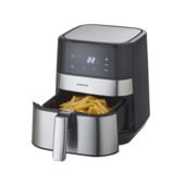 Inventum Airfryer GF350HLD - Hetelucht friteuse - 3,5 liter - 8 automatische programma's - 80 tot 200°C - 1500 watt - Zwart/RVS