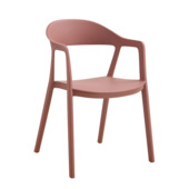 Wakefield tuinstoel Gili terracotta kunststof