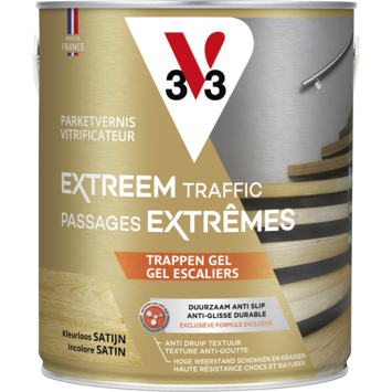 V33 trappenvernis kleurloos zijdeglans 2,5 liter