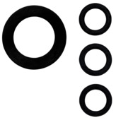 Gardena ringenset rubber 1 inch