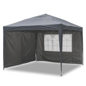 Handson zijwanden voor One Touch partytent antraciet 2,95 x 2,95 m