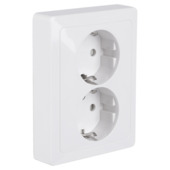 GAMMA Everest Dubbel Geaard Stopcontact Wit