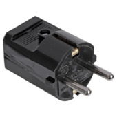 Stekker 16A zwart 2 stuks