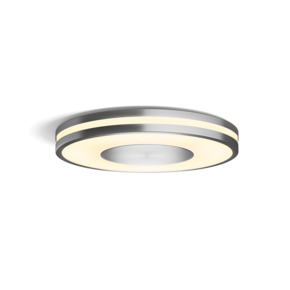 Philips Hue plafondlamp Being aluminium - warm tot koelwit licht 22.5W - met 1 dimmer switch