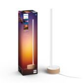 Philips Hue tafellamp Signe Gradient hout - wit en gekleurd licht 29W