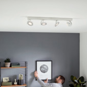 Philips Opbouwspot MyLiving Clockwork LED Wit 4 x 4,5W