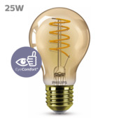 Philips LED peer E27 25W filament goud spiraal dimbaar