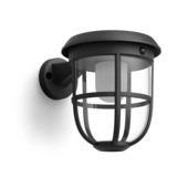 Philips solar wandlamp Linkable Radii zwart met bewegingsensor