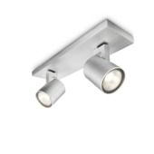 Philips Opbouwspot MyLiving Runner Aluminium 2 x 50W