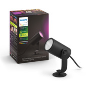 Philips Hue outdoor Lily uitbreidingsset prikspot 1x8W zwart