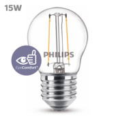 Philips LED kogel E27 15W filament helder niet dimbaar