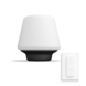 Philips Hue Wellness tafellamp 1x9.5W zwart/mat glas incl. switch en bluetooth