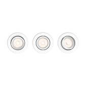 Philips enneper inbouwspot rond 3xGU10 wit 230V