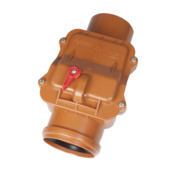 Pestan ontstoppingsstuk met keerklep en vergrendeling 125mm