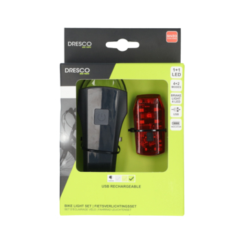 Dresco USB Verlichtingsset Razor 60 Lux kopen? | Fietsverlichting | GAMMA
