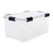 IRIS Airtight Opbergbox - 50L - Kunststof - Transparant/Zwart