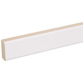 Vensterbanklat recht MDF wit gegrond 18x40 mm 260 cm