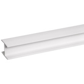 Tussenprofiel kunststof wit 21x25 mm 260 cm