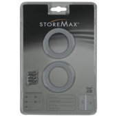 StoreMax handgreep rond metaal zilver 2 stuks