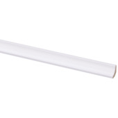 Hollat zelfklevend MDF wit folie 13x13 mm 260 cm