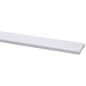 Koplat recht grenen wit gegrond 12x45 mm 270 cm