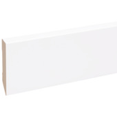 Dekrand MDF wit folie 100x17 mm 260 cm