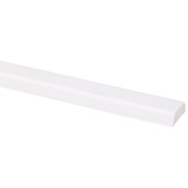 Koplat schuin grenen wit gegrond 12x34 mm 270 cm