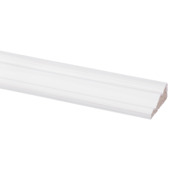 Decorlijst grenen wit gegrond 12x32 mm 270 cm
