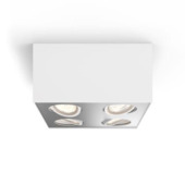 Philips opbouwspot MyLiving Box LED Wit 4 x 4.5W