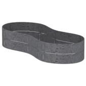 Flex Garden grijs 130 cm 2x14 cm