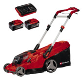 Einhell 2x18V grasmaaier 42cm Rassaro (incl. 2 accu's 5.2Ah en snellader)