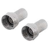 Q-Link coax F-wartel waterdicht 6 mm 2 stuks