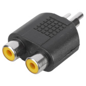 Q-Link tulp splitter 1RCA male/2RCA female