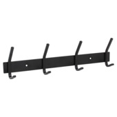 OK kapstok 4 haken Yana zwart 330 mm