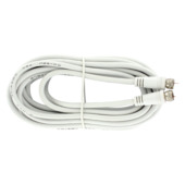 Q-Link coax kabel RG59 met F-connector 5 meter wit