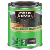 CetaBever Schuur & Tuinhuisbeits Natuurlijk Effect mat antraciet 750 ml