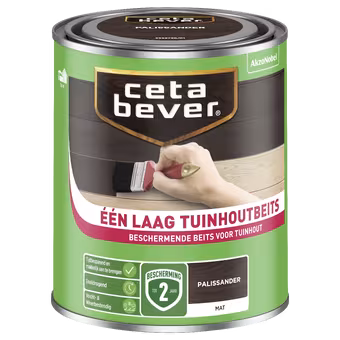 CetaBever Één Laag Tuinhoutbeits palissander 750 ml
