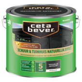 CetaBever Schuur & Tuinhuisbeits Natuurlijk Effect mat antraciet 2,5 liter