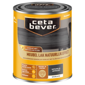 CetaBever Meubellak Natuurlijk Effect antraciet 750 ml