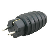 Stekker Rubber Geaard Spatwaterdicht Zwart