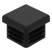 HANDSON meubeldop vierkant zwart 25 mm 4 stuks