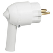Stekker RA 16 A met Hendel Wit