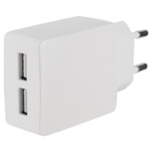 Q-Link stekkers 230V 2 USB wit
