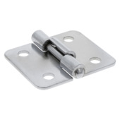 HANDSON Kofferscharnier vernikkeld - 2 stuks