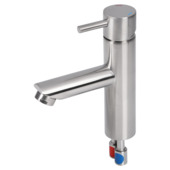 Differnz wastafelkraan met hendel RVS