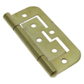 HANDSON Louvredeurscharnier 75x35 mm vermessingd - 3 stuks