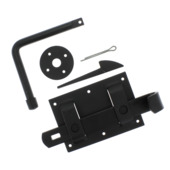 HANDSON boerenklinkstel poortslot zwart verzinkt