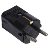 Handson Stekker met Randaarde Zwart 3 Stuks