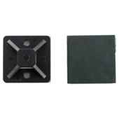 HANDSON bevestigingsplaat voor bindband zwart (10 stuks)